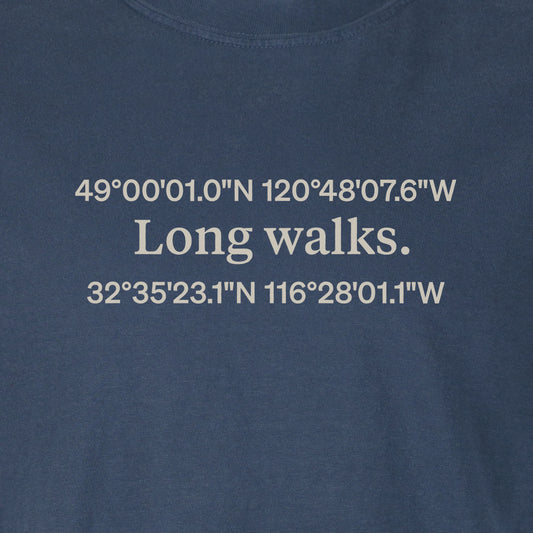 Long walks. | T-shirt